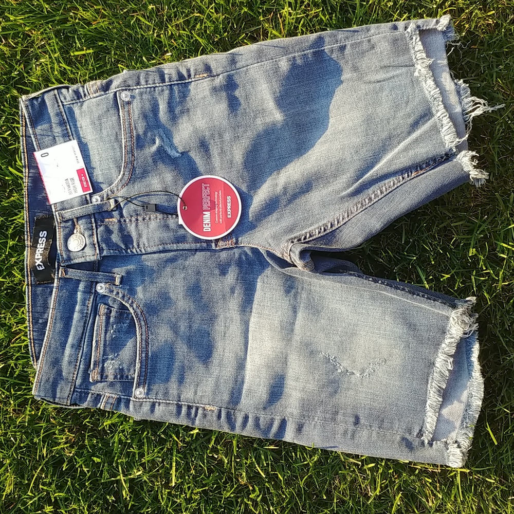 EXPRESS High Rise Bermuda Shorts